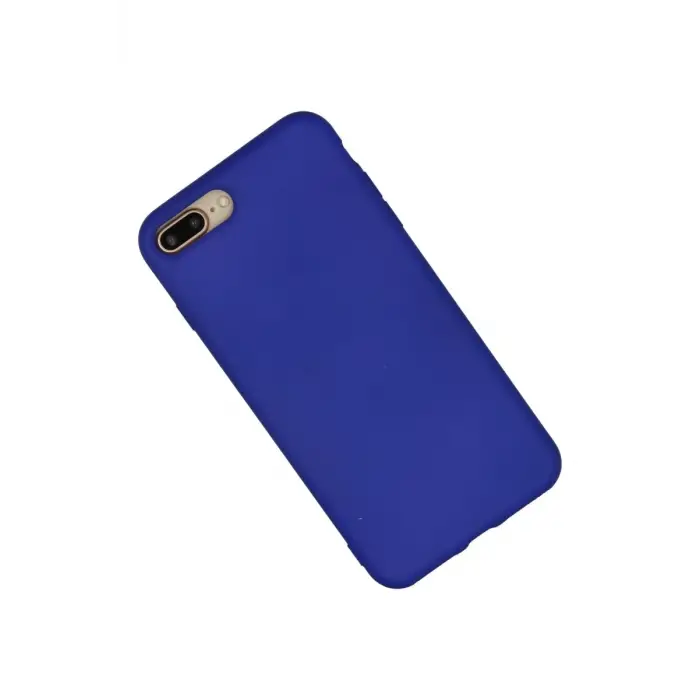 Newface Apple iPhone 7 Plus Kılıf Nano içi Kadife Silikon - Lacivert
