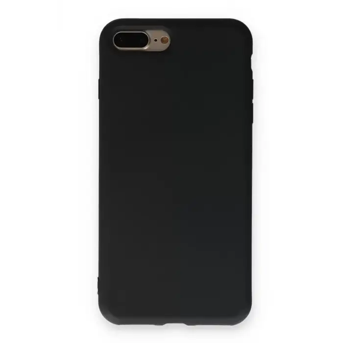 Newface Apple iPhone 7 Plus Kılıf Nano içi Kadife Silikon - Siyah