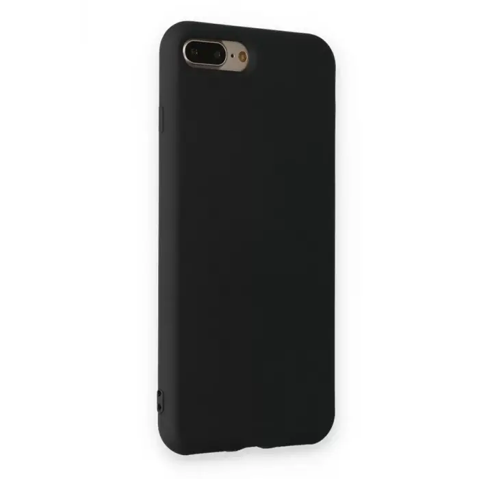 Newface Apple iPhone 7 Plus Kılıf Nano içi Kadife Silikon - Siyah