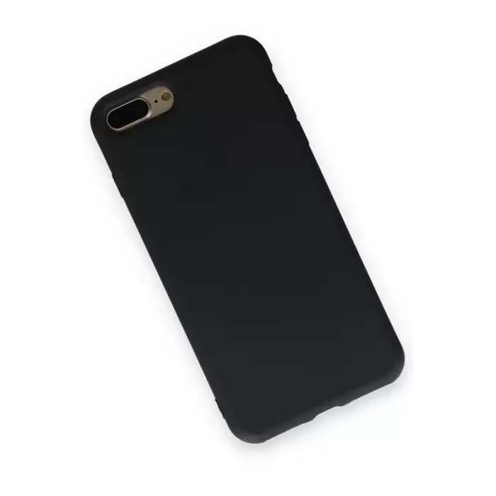 Newface Apple iPhone 7 Plus Kılıf Nano içi Kadife Silikon - Siyah