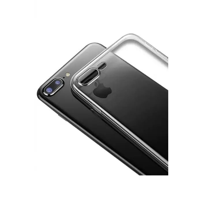 Newface Apple iPhone 8 Plus Kılıf Lüx Şeffaf Silikon