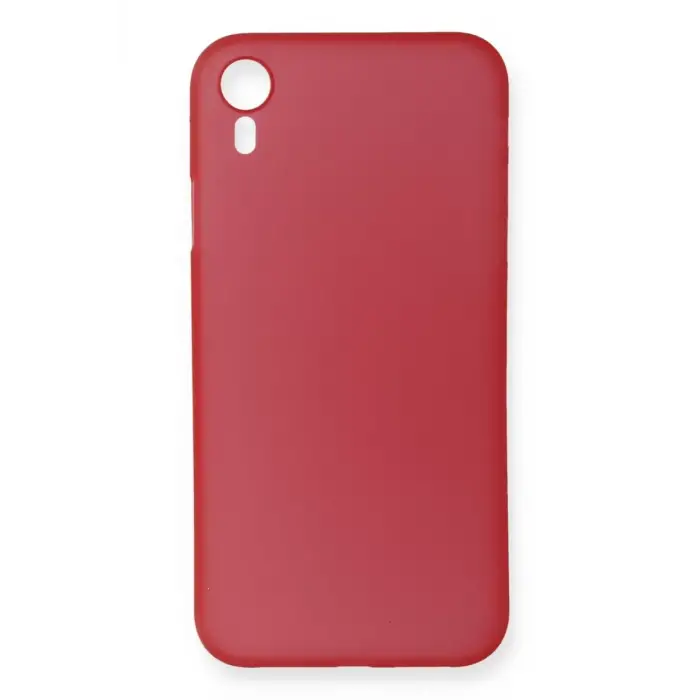 Newface Apple iPhone XR Kılıf PP Ultra İnce Kapak - Kırmızı