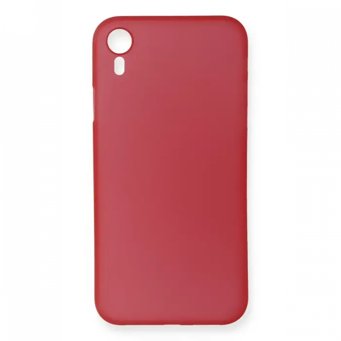 Newface Apple iPhone XR Kılıf PP Ultra İnce Kapak - Kırmızı