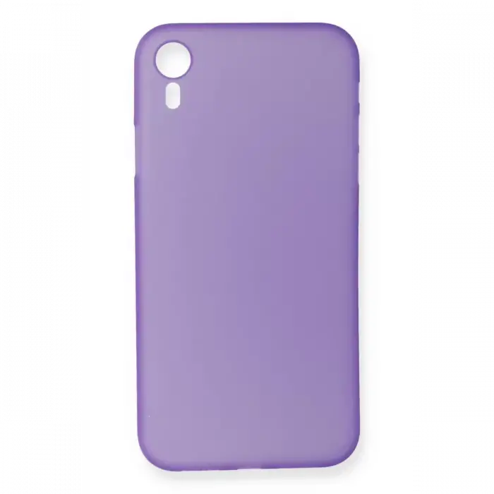 Newface Apple iPhone XR Kılıf PP Ultra İnce Kapak - Mor