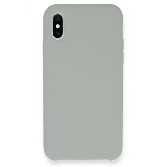 Newface Apple iPhone XS Max Kılıf Lansman Legant Silikon - Açık Gri