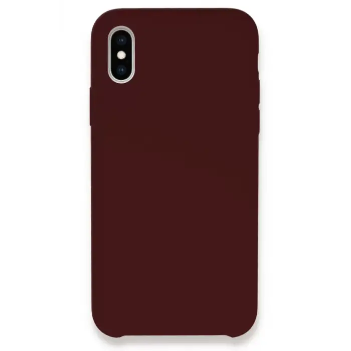 Newface Apple iPhone XS Max Kılıf Lansman Legant Silikon - Bordo