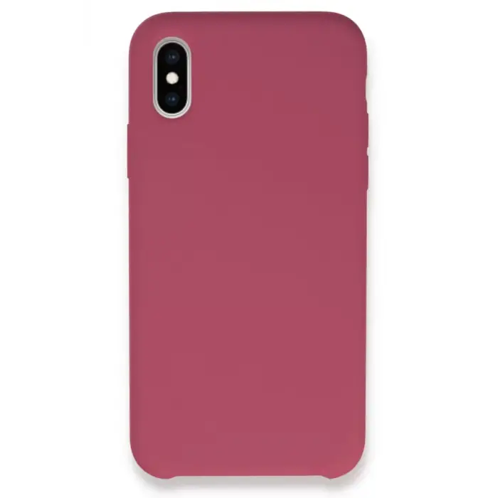 Newface Apple iPhone XS Max Kılıf Lansman Legant Silikon - Fuşya