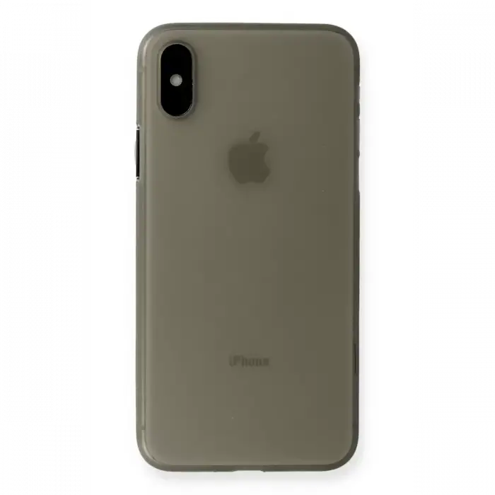Newface Apple iPhone XS Max Kılıf PP Ultra İnce Kapak - Gri