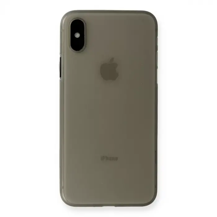 Newface Apple iPhone XS Max Kılıf PP Ultra İnce Kapak - Gri