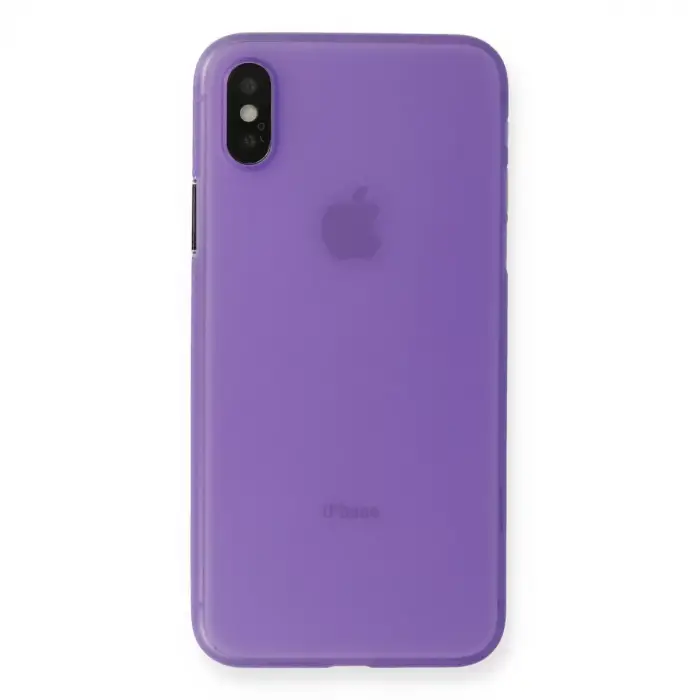 Newface Apple iPhone XS Max Kılıf PP Ultra İnce Kapak - Mor