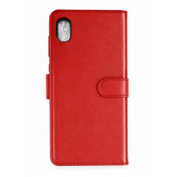 Newface Apple iPhone XS Max Trend S Plus Kapaklı Kılıf - Kırmızı