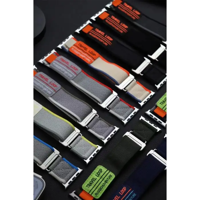 Newface Apple Watch 38mm Alice Kumaş Kordon - Siyah