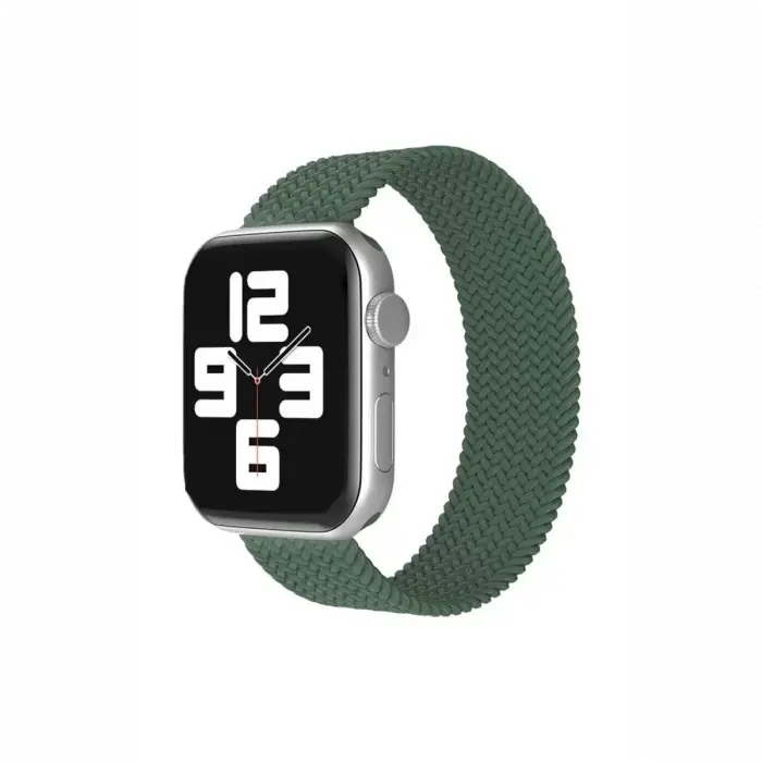 Newface Apple Watch 38mm Ayarlı Solo Silikon Kordon - Haki Yeşil