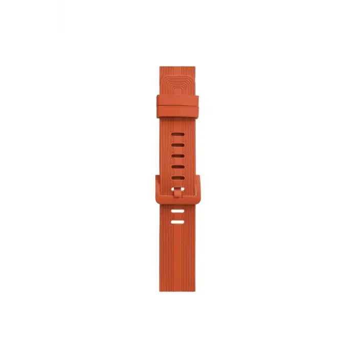 Newface Apple Watch 38mm KR408 Çizgili Silikon Kordon - Turuncu