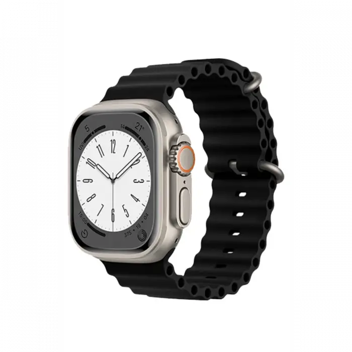 Newface Apple Watch 38mm Ocean Kordon - Siyah