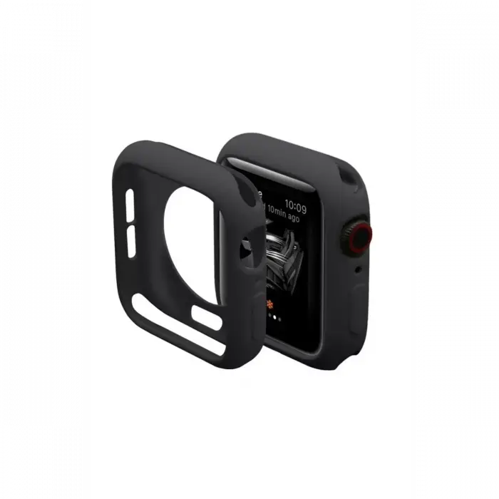 Newface Apple Watch 38mm Silikon Alt Kasa - Siyah