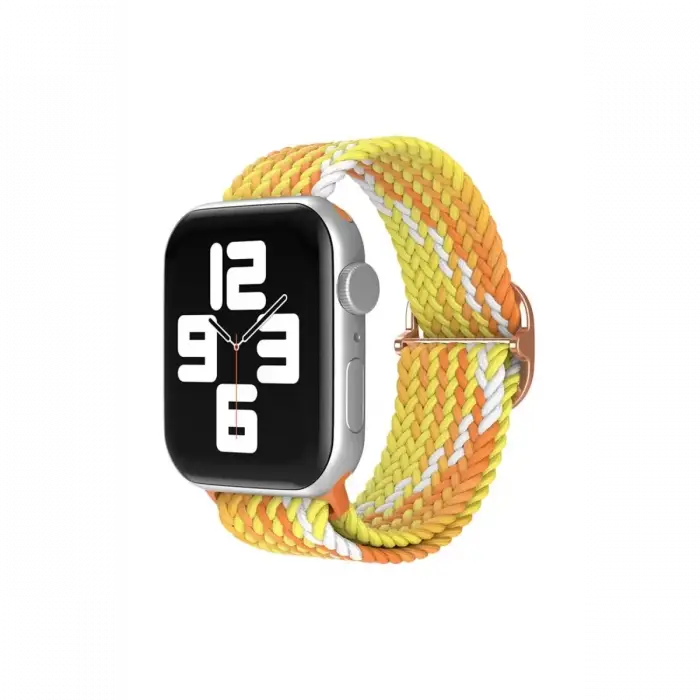 Newface Apple Watch 38mm Star Kordon - Turuncu-Sarı
