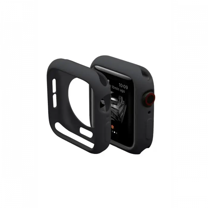 Newface Apple Watch 40mm Silikon Alt Kasa - Siyah