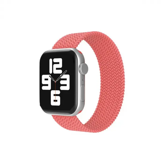 Newface Apple Watch 42mm Ayarlı Solo Silikon Kordon - Pembe