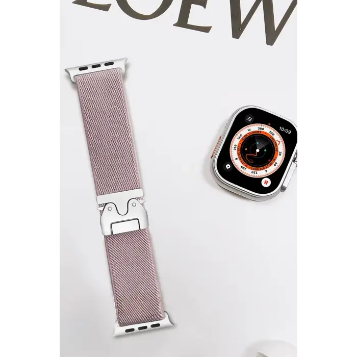 Newface Apple Watch 42mm Forest Kumaş Kordon - Lila