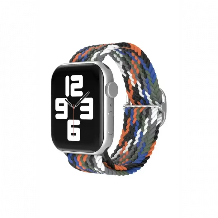 Newface Apple Watch 42mm Star Kordon - Gri-Turuncu