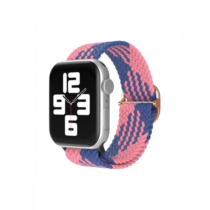 Newface Apple Watch 42mm Star Kordon - Pembe-Mavi