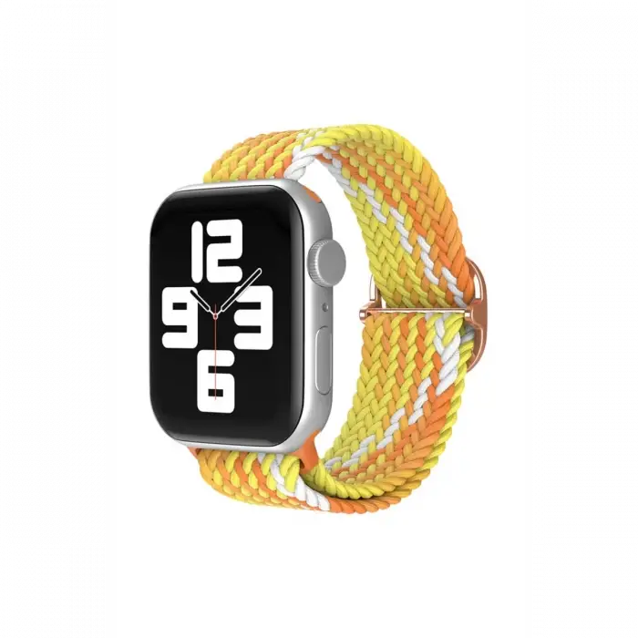 Newface Apple Watch 42mm Star Kordon - Turuncu-Sarı