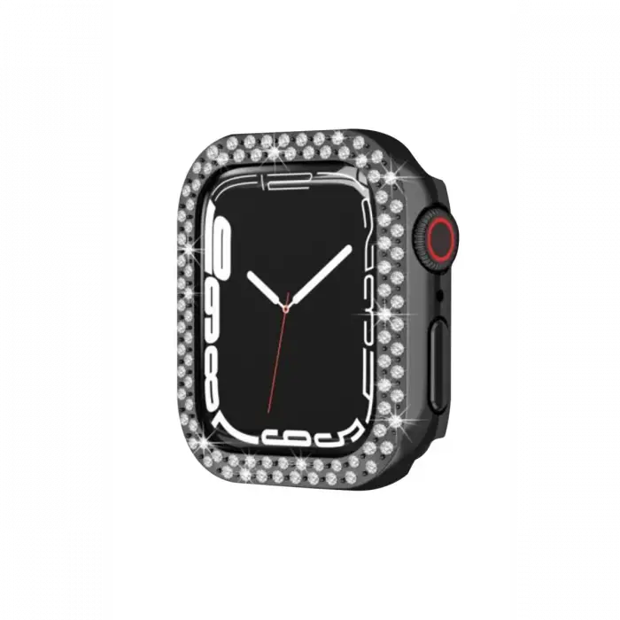 Newface Apple Watch 42mm Taşlı Kasa - Siyah