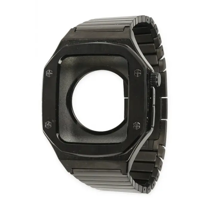 Newface Apple Watch 44mm KR409 Metal Kordon - Siyah