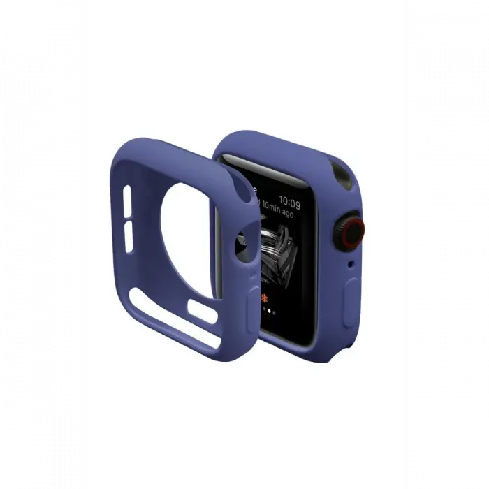 Newface Apple Watch 44mm Silikon Alt Kasa - Mavi