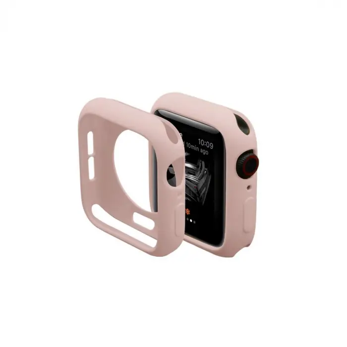 Newface Apple Watch 44mm Silikon Alt Kasa - Pudra
