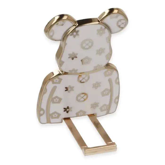 Newface Astro Stand Ayıcık Desenli - Beyaz