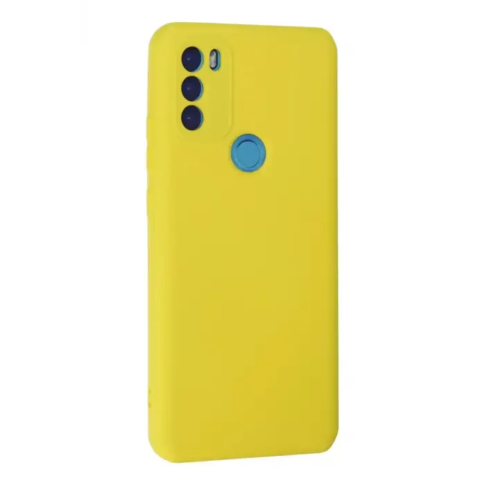 Newface General Mobile GM 21 Plus Kılıf Nano içi Kadife Silikon - Sarı