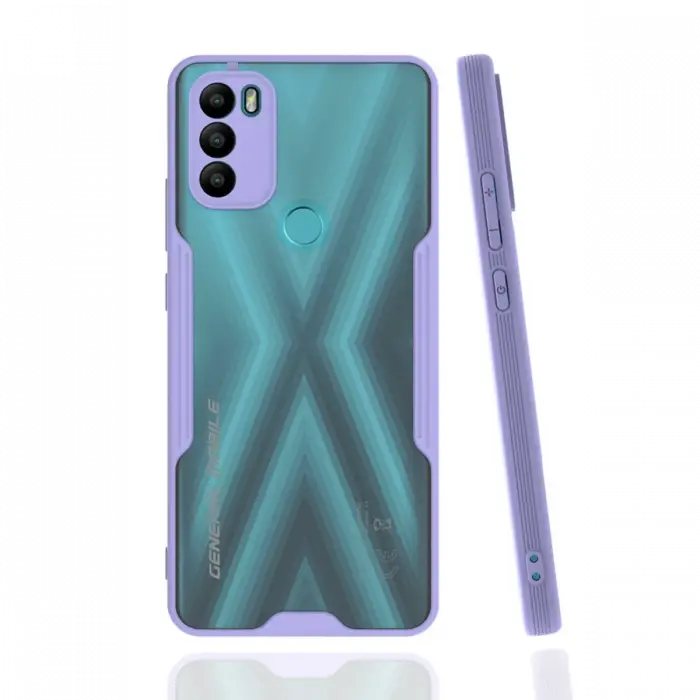 Newface General Mobile GM 21 Plus Kılıf Platin Silikon - Lila