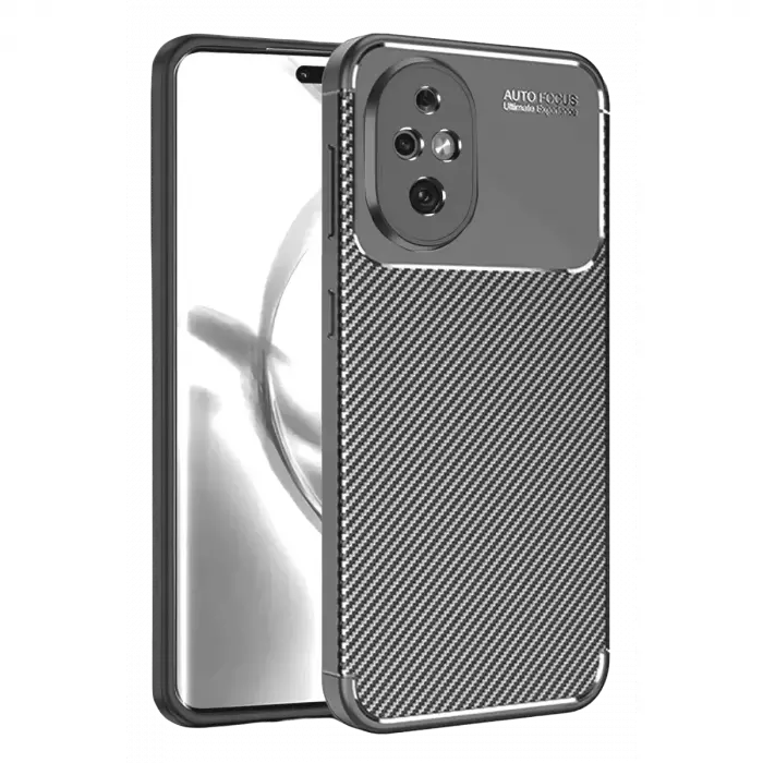 Newface Honor 200 Kılıf Auto Focus Karbon Kapak - Gri