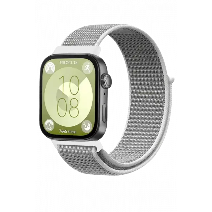 Newface Huawei Fit 4 Hasırlı Cırtcırtlı Kordon - Beyaz