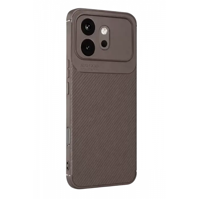 Newface Huawei Honor 600 Auto Focus Karbon Kapak - Gri