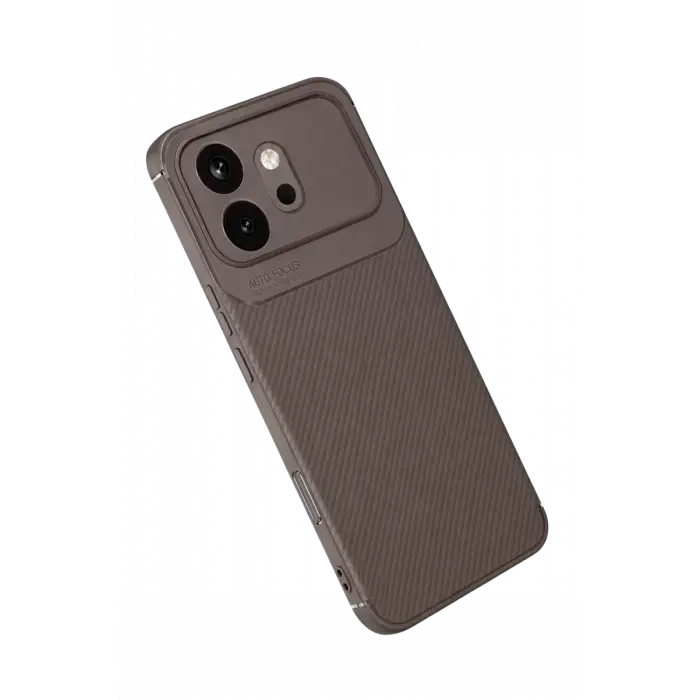 Newface Huawei Honor 600 Auto Focus Karbon Kapak - Gri