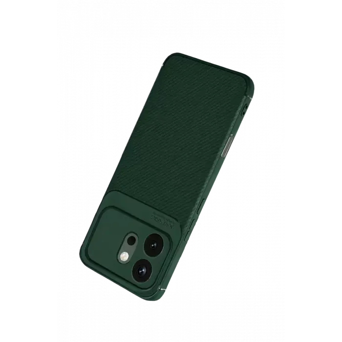 Newface Huawei Honor 600 Auto Focus Karbon Kapak - Koyu Yeşil
