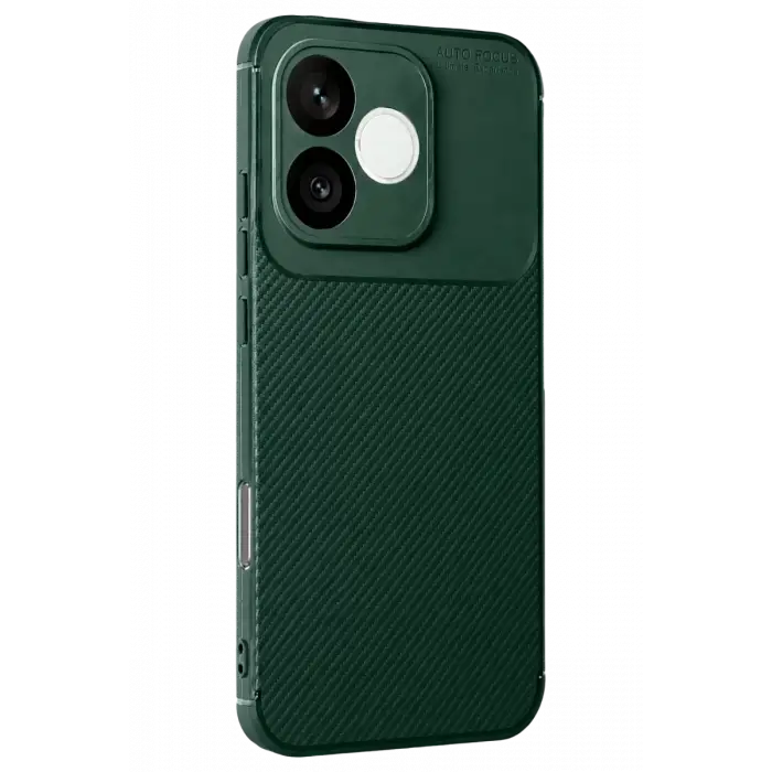 Newface Huawei Honor 600 Lite Auto Focus Karbon Kapak - Koyu Yeşil