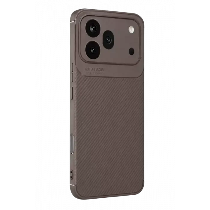 Newface Huawei Honor 600 Pro Auto Focus Karbon Kapak - Gri