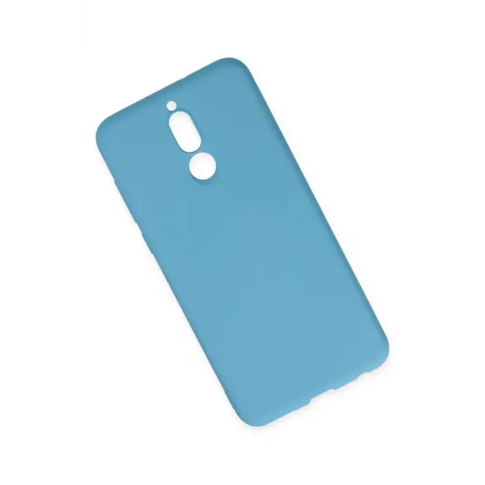Newface Huawei Mate 10 Lite Kılıf Nano içi Kadife Silikon - Mavi