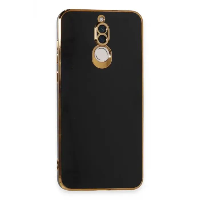 Newface Huawei Mate 10 Lite Kılıf Volet Silikon - Siyah