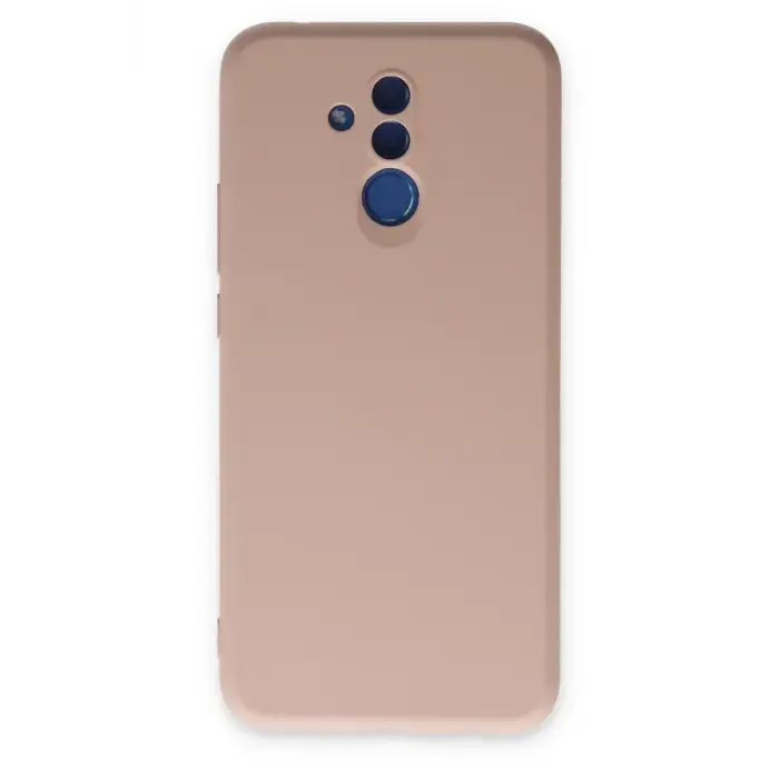 Newface Huawei Mate 20 Lite Kılıf Nano içi Kadife Silikon - Pudra