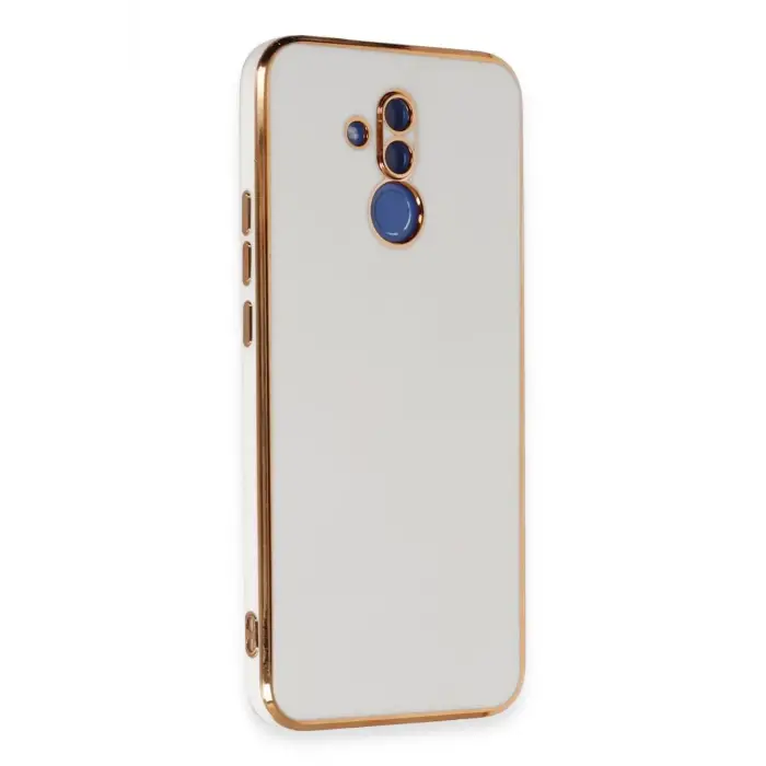 Newface Huawei Mate 20 Lite Kılıf Volet Silikon - Beyaz