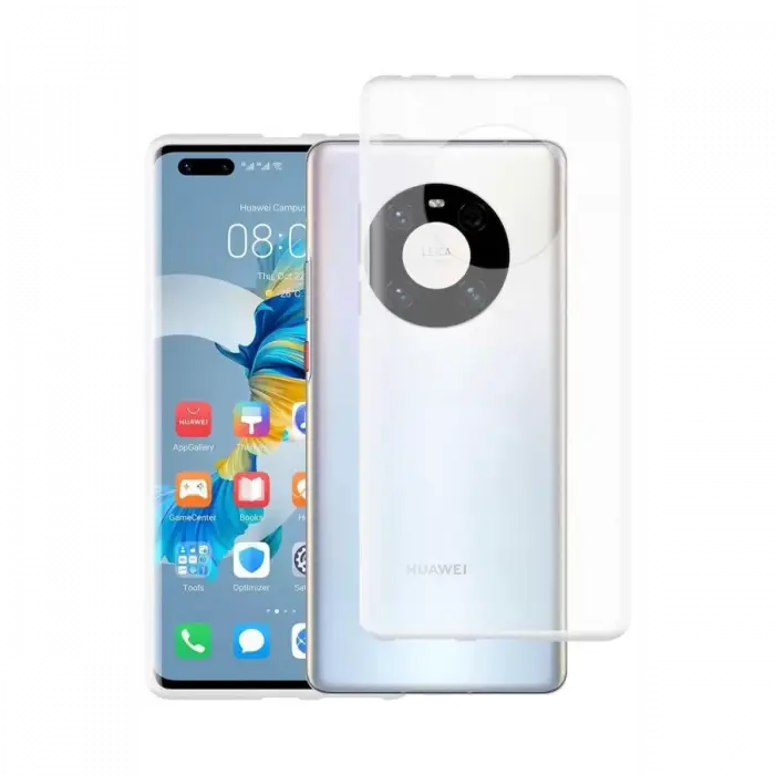 Newface Huawei Mate 40 Pro Kılıf Lüx Şeffaf Silikon