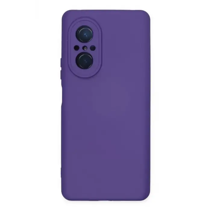 Newface Huawei Nova 9 SE Kılıf Nano içi Kadife Silikon - Mor