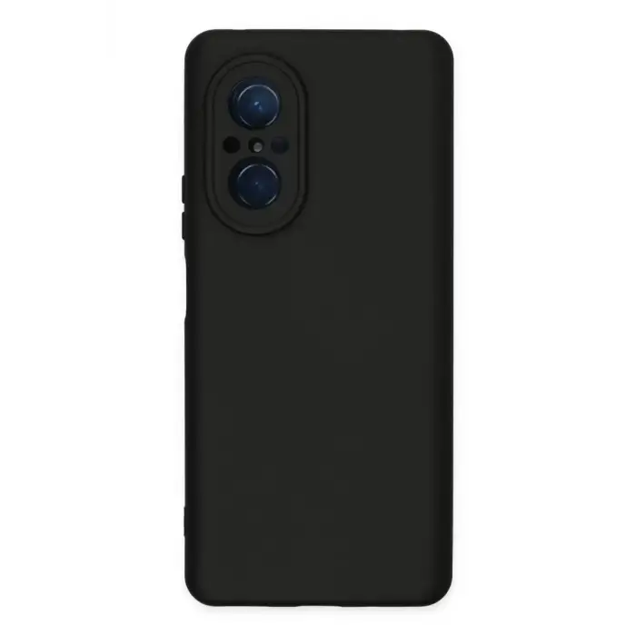 Newface Huawei Nova 9 SE Kılıf Nano içi Kadife Silikon - Siyah