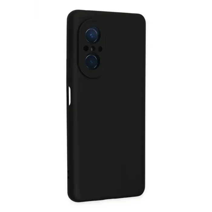 Newface Huawei Nova 9 SE Kılıf Nano içi Kadife Silikon - Siyah