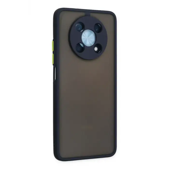 Newface Huawei Nova Y90 Kılıf Montreal Silikon Kapak - Lacivert